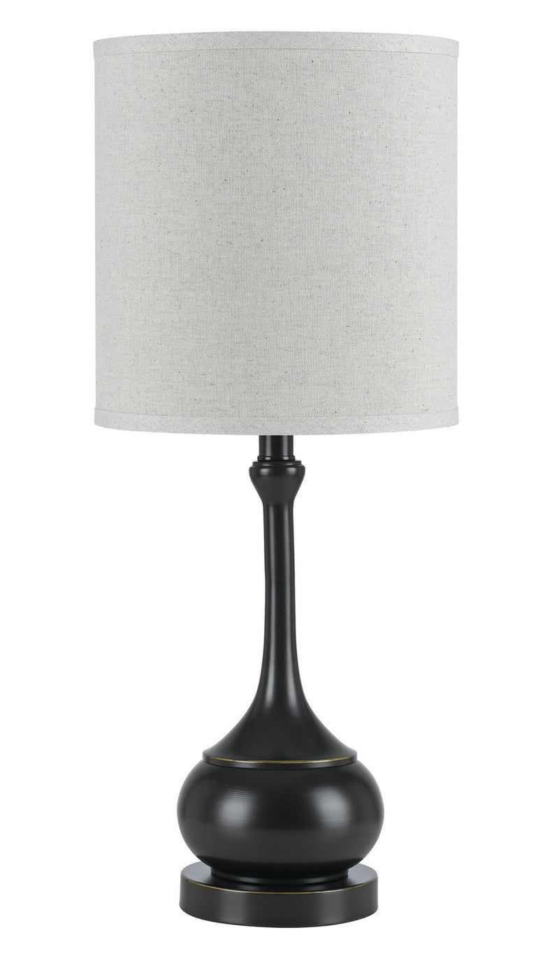 Cal Lighting BO-2256TB-DB One Light Table Lamp, Dark Bronze