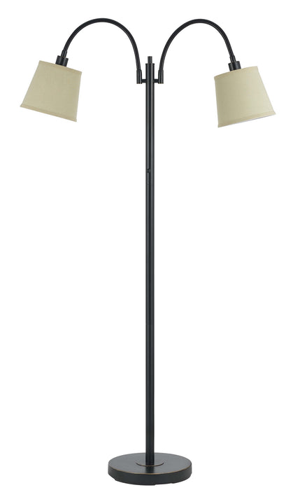 Cal Lighting BO-2444FL-DB Two Light Floor Lamp, Dark Bronze