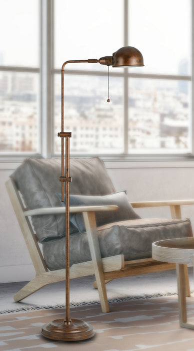 Cal Lighting BO-2441FL-RU One Light Floor Lamp, Rust