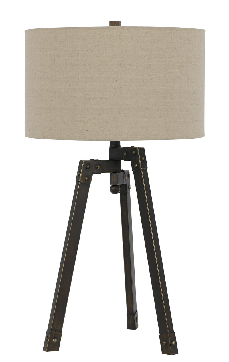 Cal Lighting BO-2626TB One Light Table Lamp, Iron