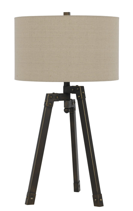 Cal Lighting BO-2626TB One Light Table Lamp, Iron
