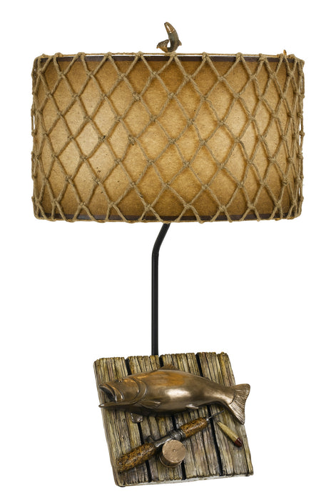 Cal Lighting BO-2664TB One Light Table Lamp, Cast Bronze