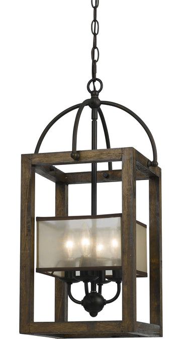Cal Lighting FX-3536/4 Four Light Chandelier, Dark Bronze