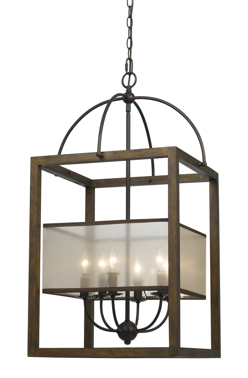 Cal Lighting FX-3536/6L Six Light Chandelier, Dark Bronze
