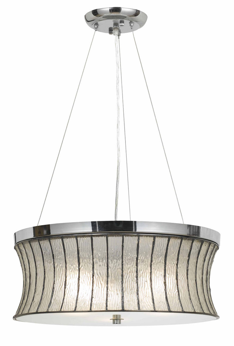Cal Lighting FX-3546/1P Three Light Pendant, Chrome