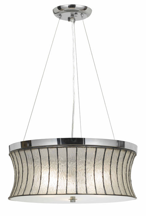 Cal Lighting FX-3546/1P Three Light Pendant, Chrome