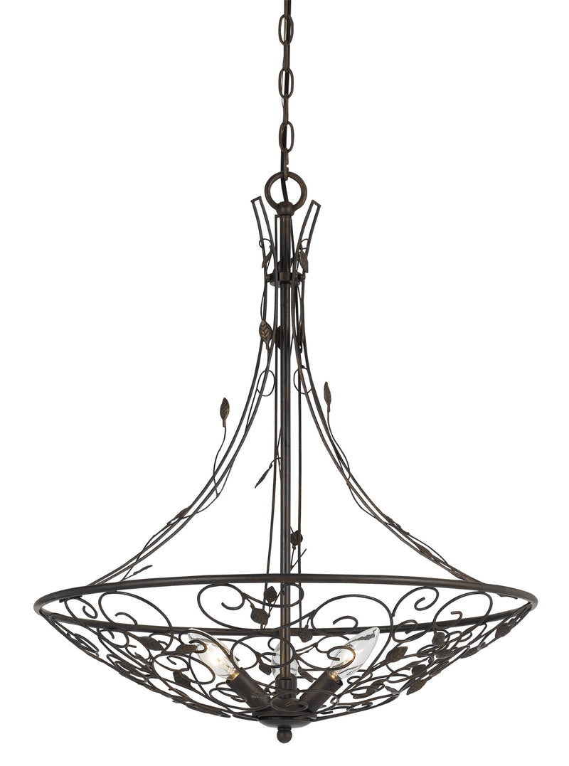 Cal Lighting FX-3560/3 Three Light Chandelier, Iron Rust