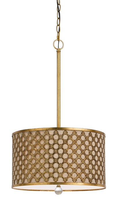 Cal Lighting FX-3597-1P Three Light Pendant, French Gold