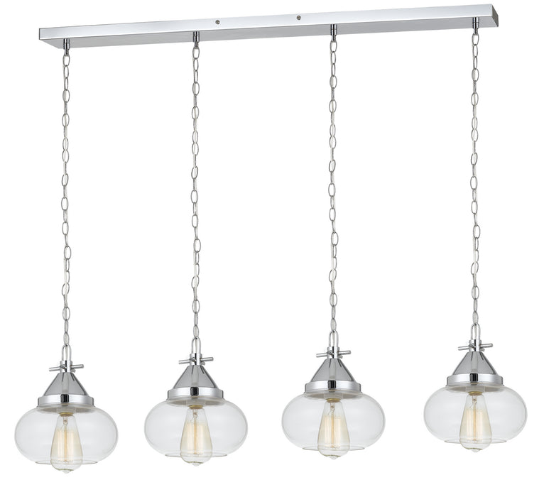 Cal Lighting FX-3624-4P Four Light Pendant, Chrome