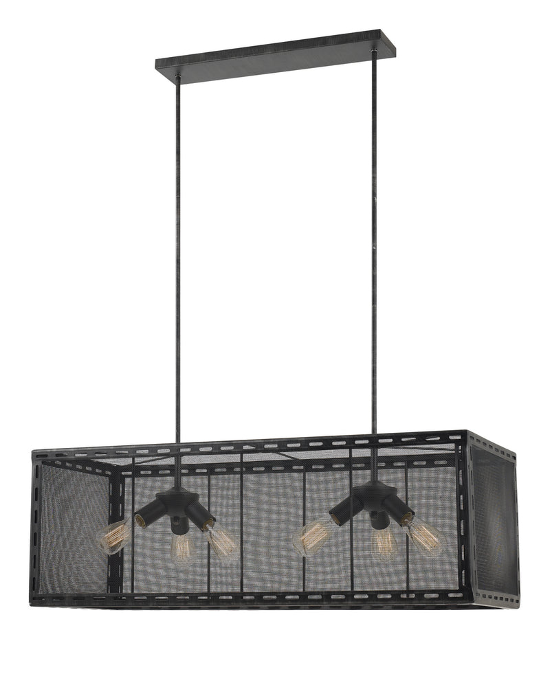 Cal Lighting FX-3625-6 Six Light Chandelier, Iron