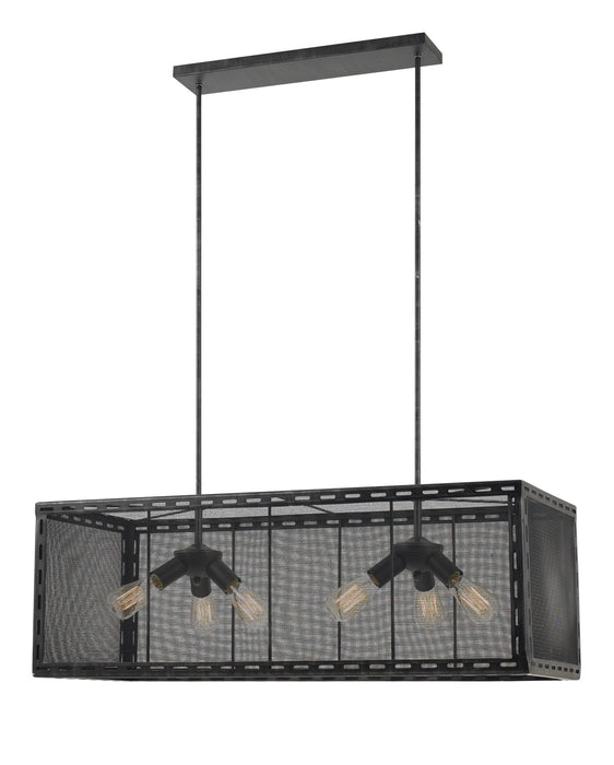 Cal Lighting FX-3625-6 Six Light Chandelier, Iron