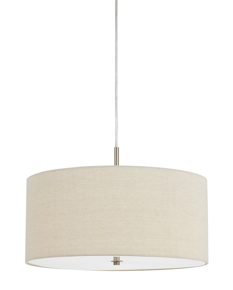 Cal Lighting FX-3628-1P Three Light Pendant, Off White