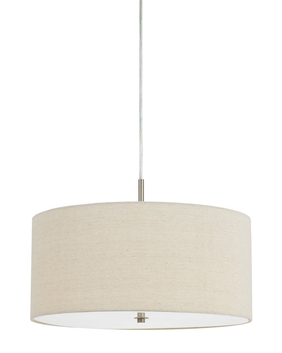 Cal Lighting FX-3628-1P Three Light Pendant, Off White