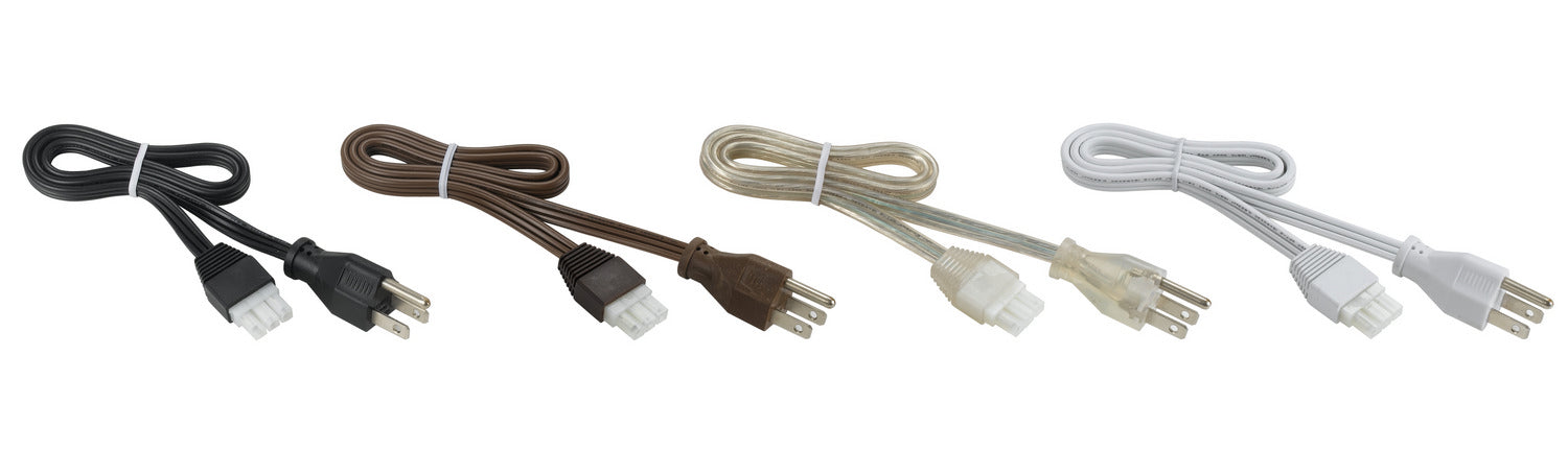 Cal Lighting UC-789-WR/PG-BN Wire w/Plug, White