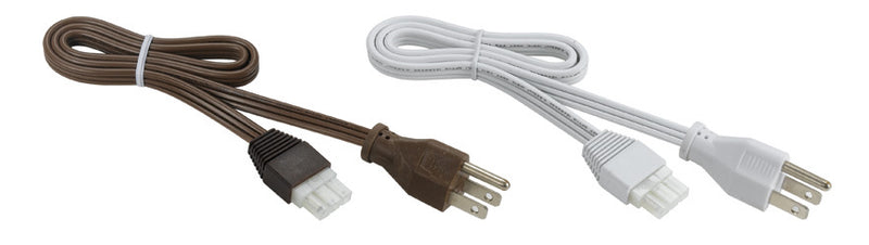 Cal Lighting UC-789-WR/PG-WH Wire w/Plug, Brushed Nickel