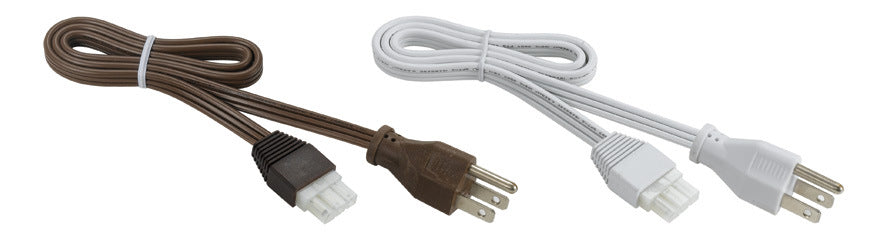 Cal Lighting UC-789-WR/PG-WH Wire w/Plug, Brushed Nickel