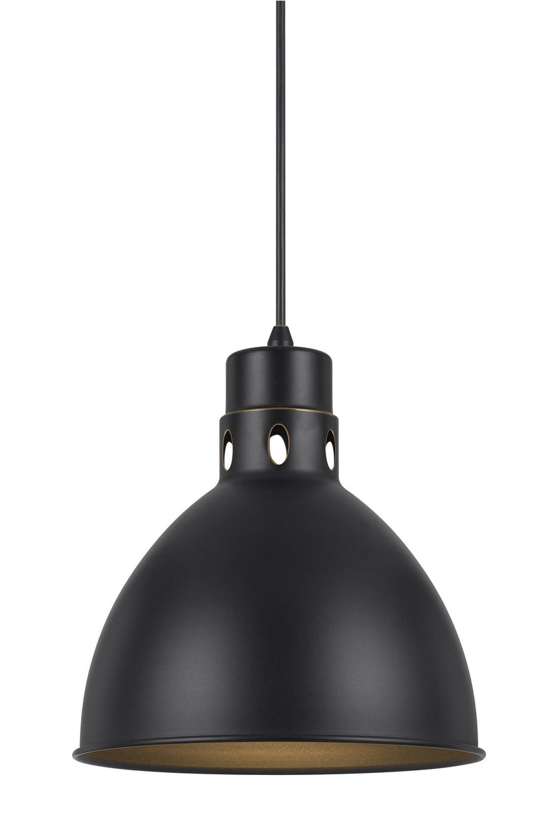 Cal Lighting UP-1109-6-DB One Light Pendant, Brushed Steel
