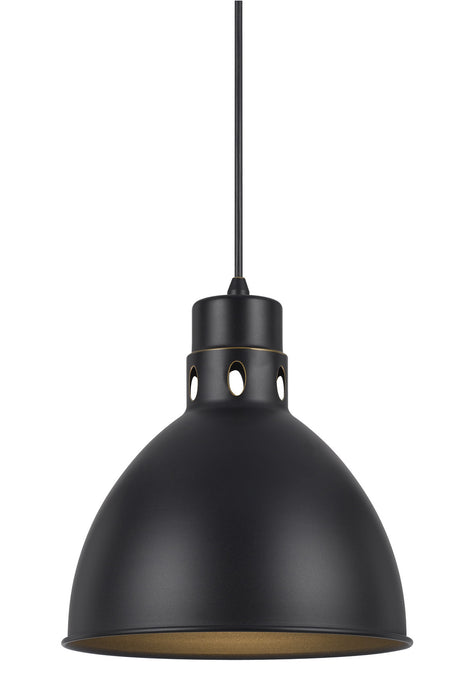 Cal Lighting UP-1109-6-DB One Light Pendant, Brushed Steel