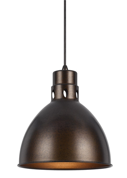 Cal Lighting UP-1109-6-RU One Light Pendant, Dark Bronze