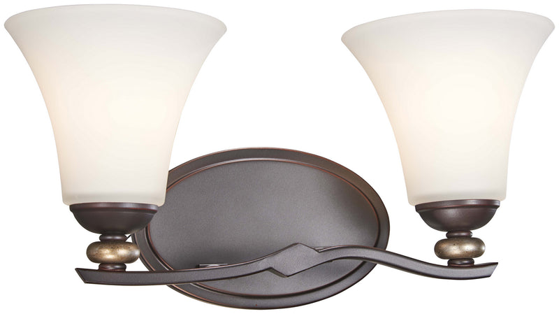 Minka-Lavery 2282-589 Two Light Bath, Lathan Bronze With Gold Highli