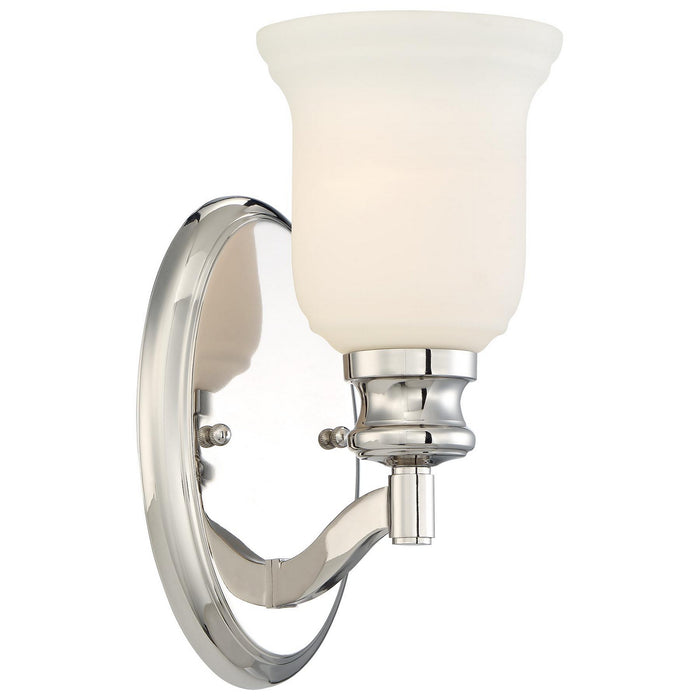 Minka-Lavery 3291-613 One Light Bath, Polished Nickel