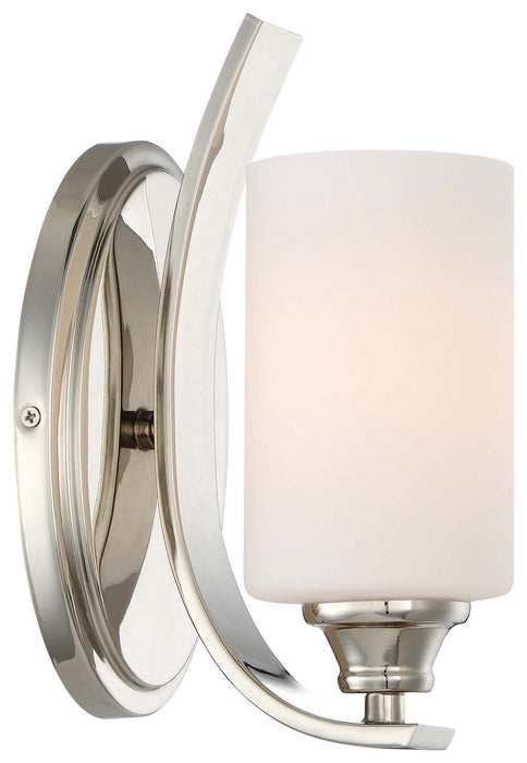Minka-Lavery 3981-613 One Light Bath, Polished Nickel