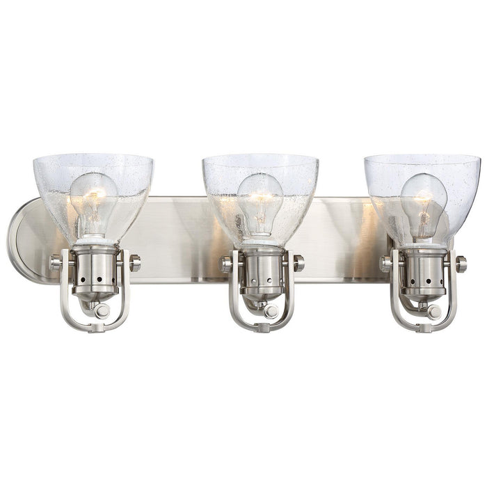 Minka-Lavery 3413-84 Three Light Bath, Brushed Nickel