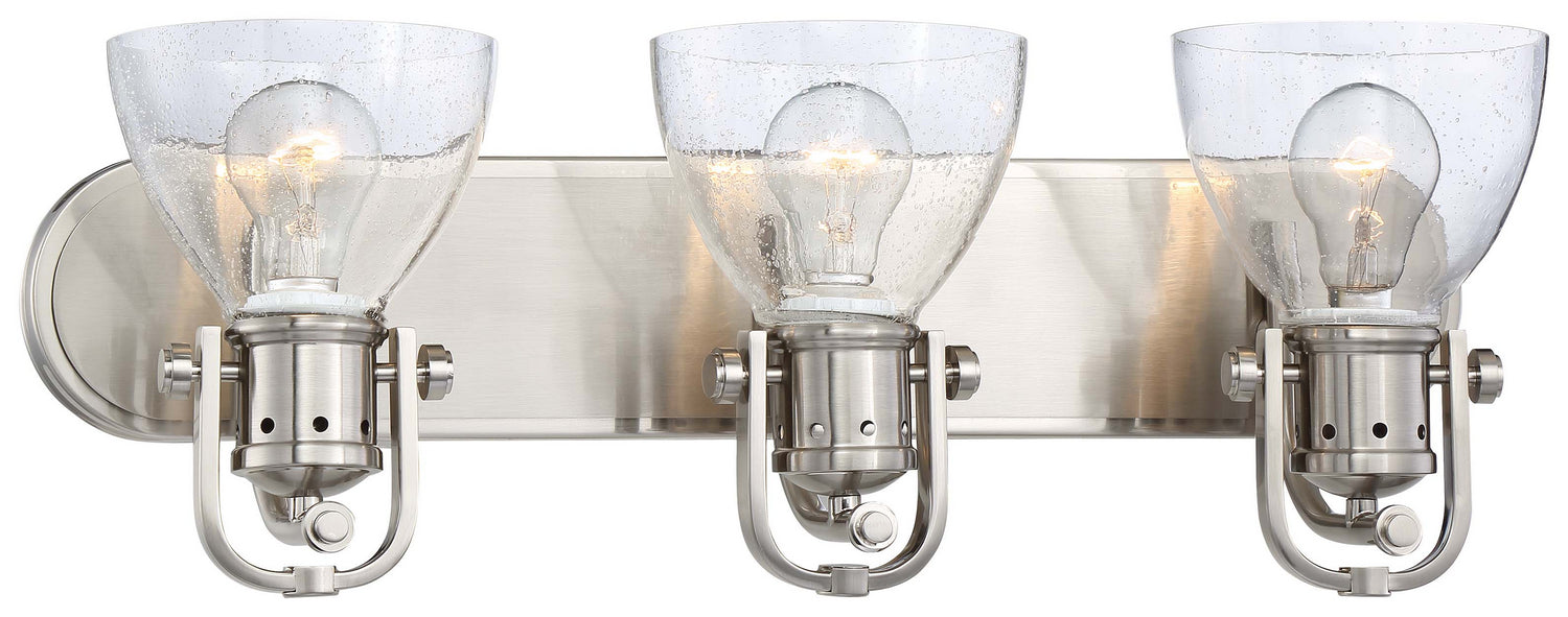 Minka-Lavery 3413-84 Three Light Bath, Brushed Nickel
