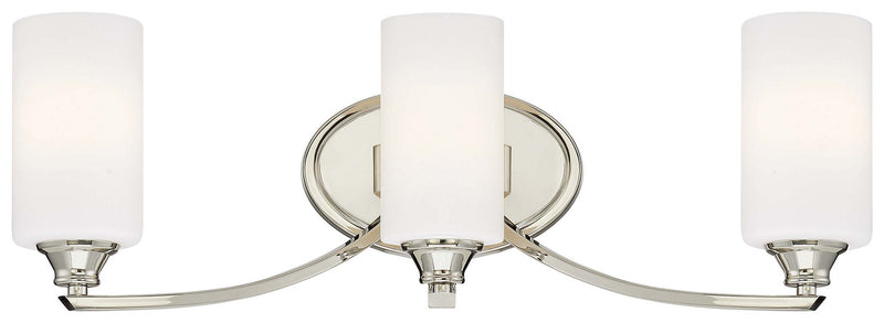 Minka-Lavery 3983-613 Three Light Bath, Polished Nickel