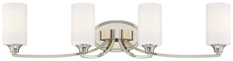 Minka-Lavery 3984-613 Four Light Bath, Polished Nickel