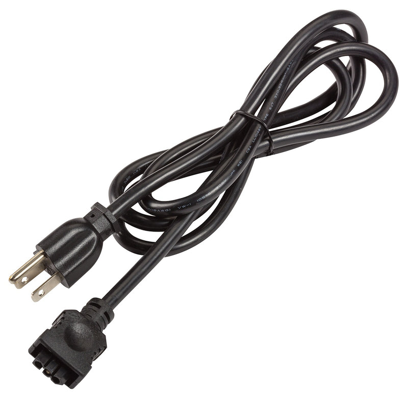 Kichler 6UCORDBK Ucab 3-Prong Cord, Black Material (Not Painted)