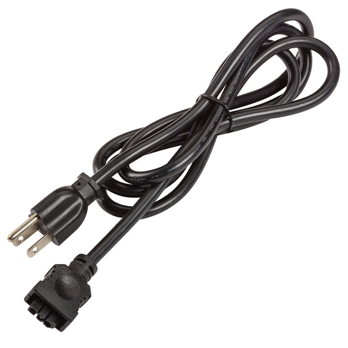 Kichler 6UCORDBK Ucab 3-Prong Cord, Black Material (Not Painted)