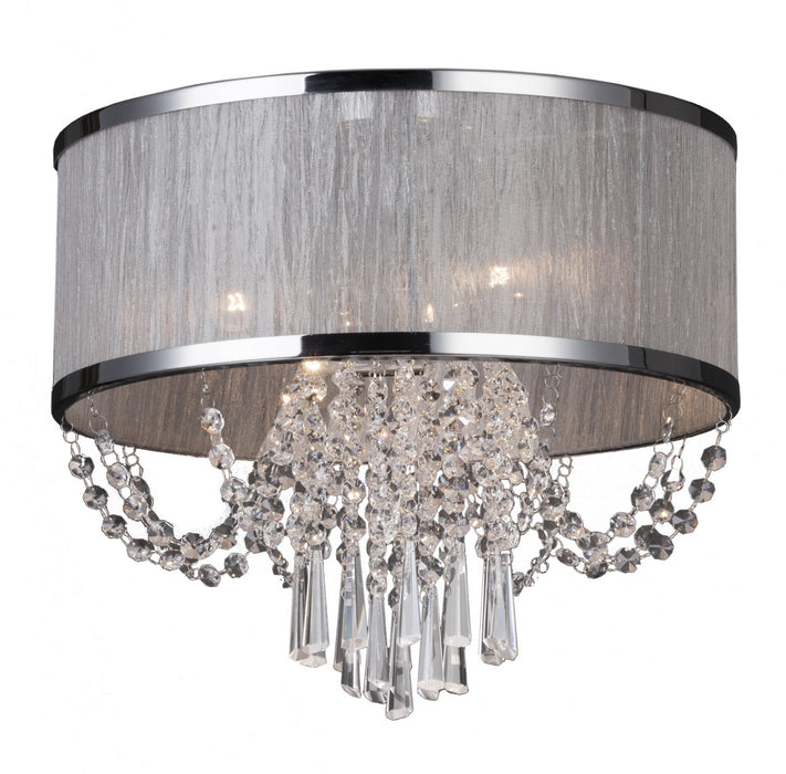 Artcraft AC10383 Four Light Flush Mount, Chrome