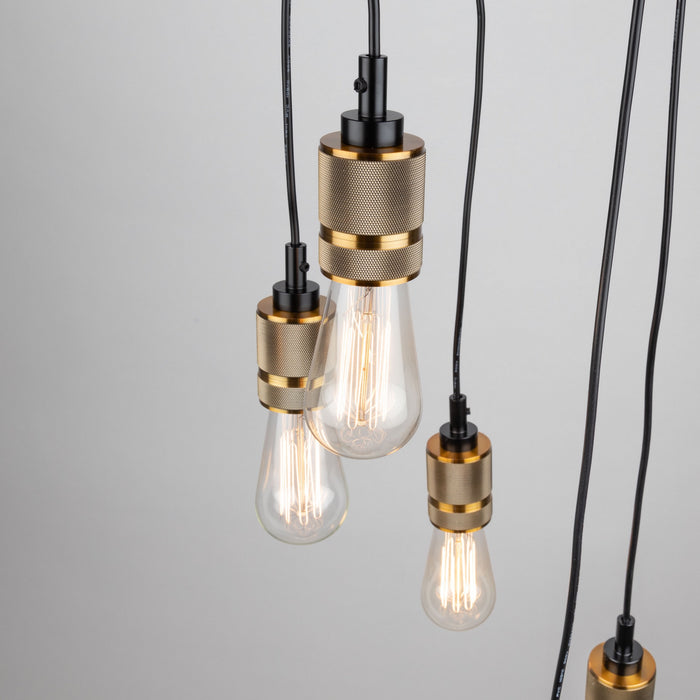 Artcraft AC10577VB Five Light Chandelier, Vintage Brass