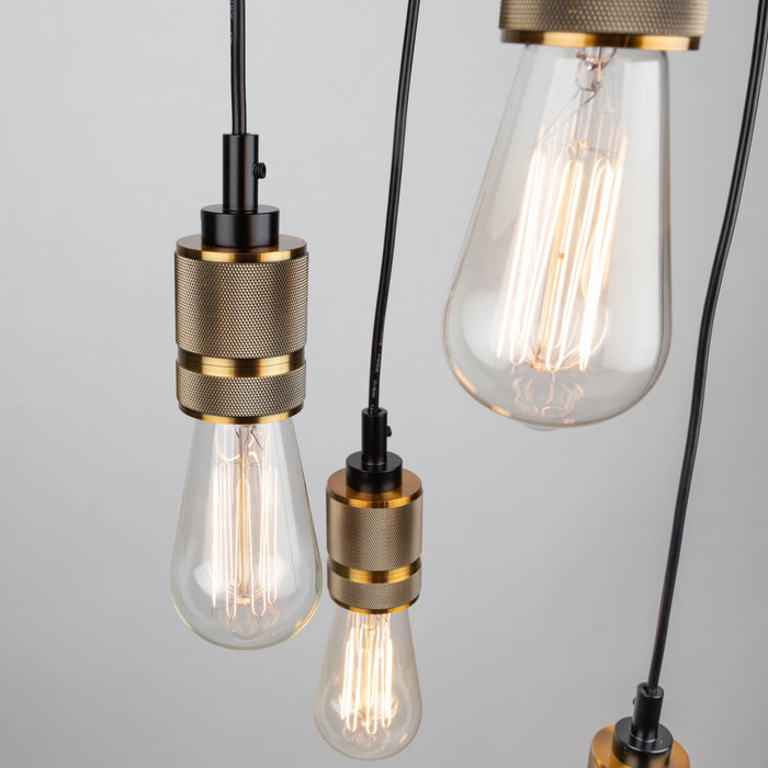 Artcraft AC10577VB Five Light Chandelier, Vintage Brass