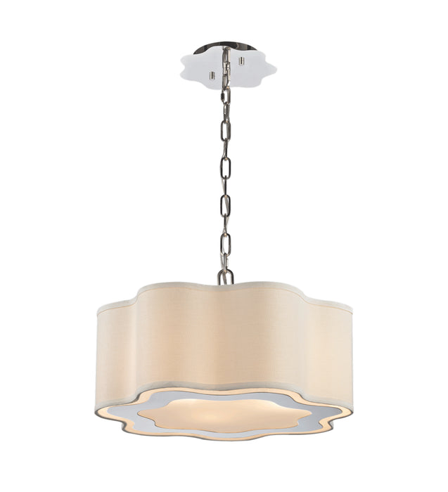 ELK Home 1140-018 Three Light Chandelier, Polished Nickel