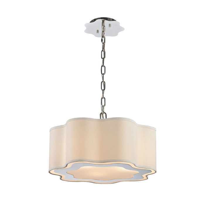 ELK Home 1140-018 Three Light Chandelier, Polished Nickel