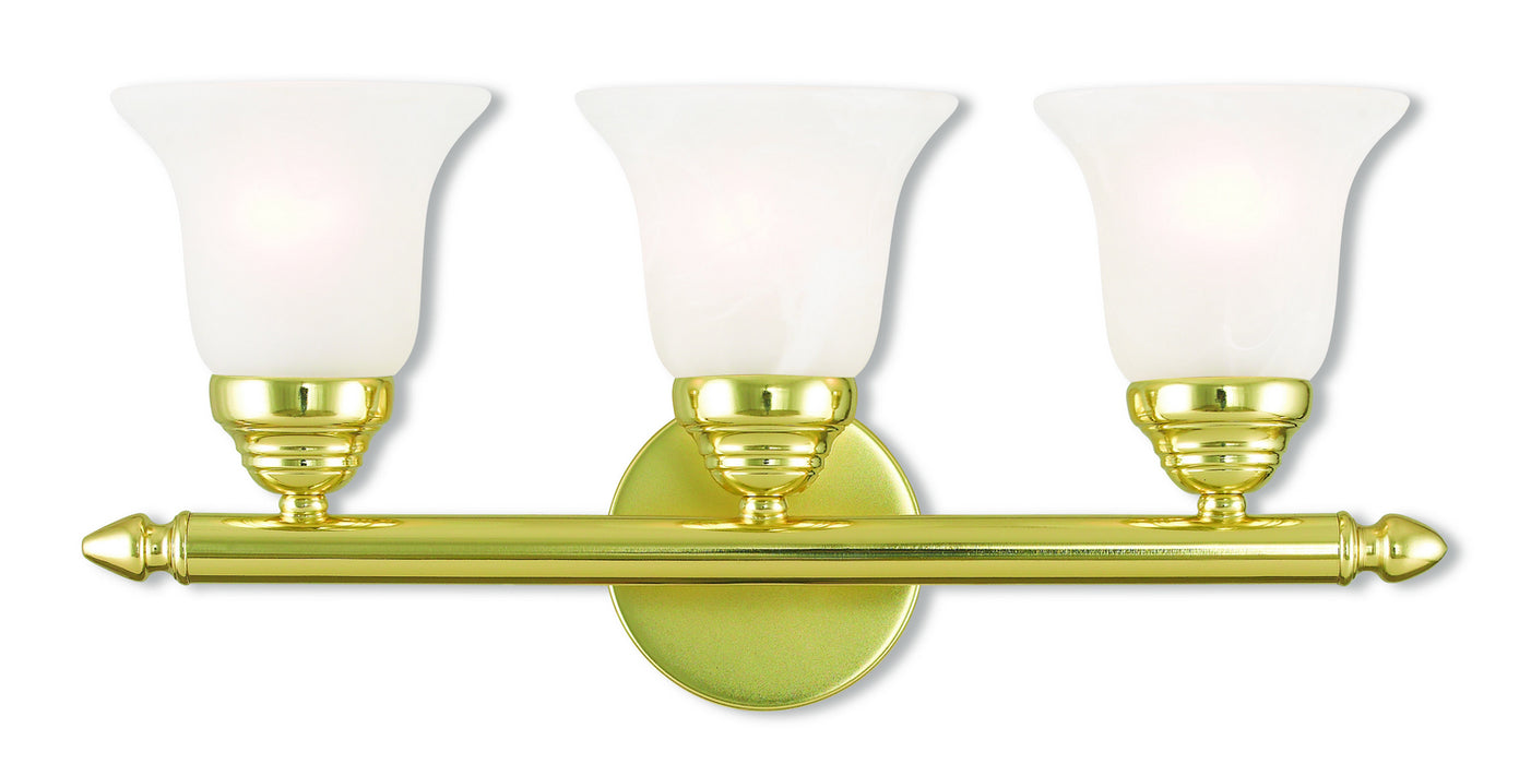Livex Lighting 1063-02 Three Light Bath Vanity, Polished Brass