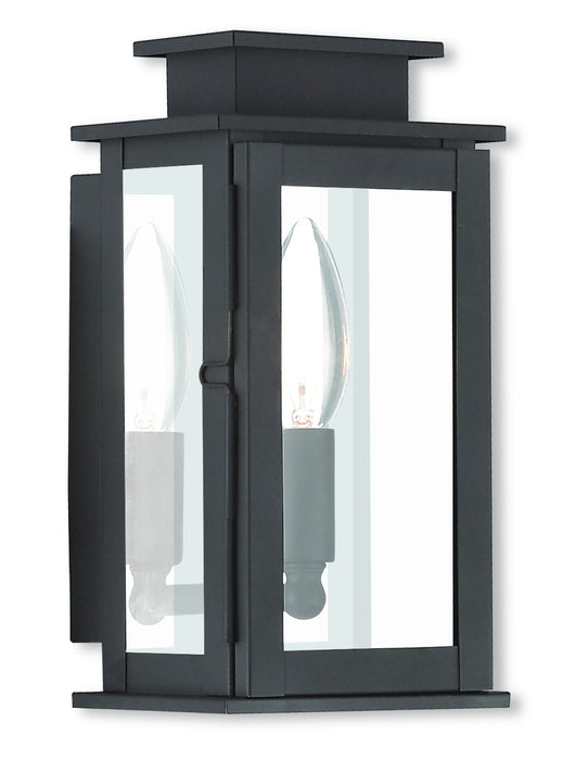 Livex Lighting 20191-07 One Light Outdoor Wall Lantern, Bronze w/ Polished Chrome Stainless Steel