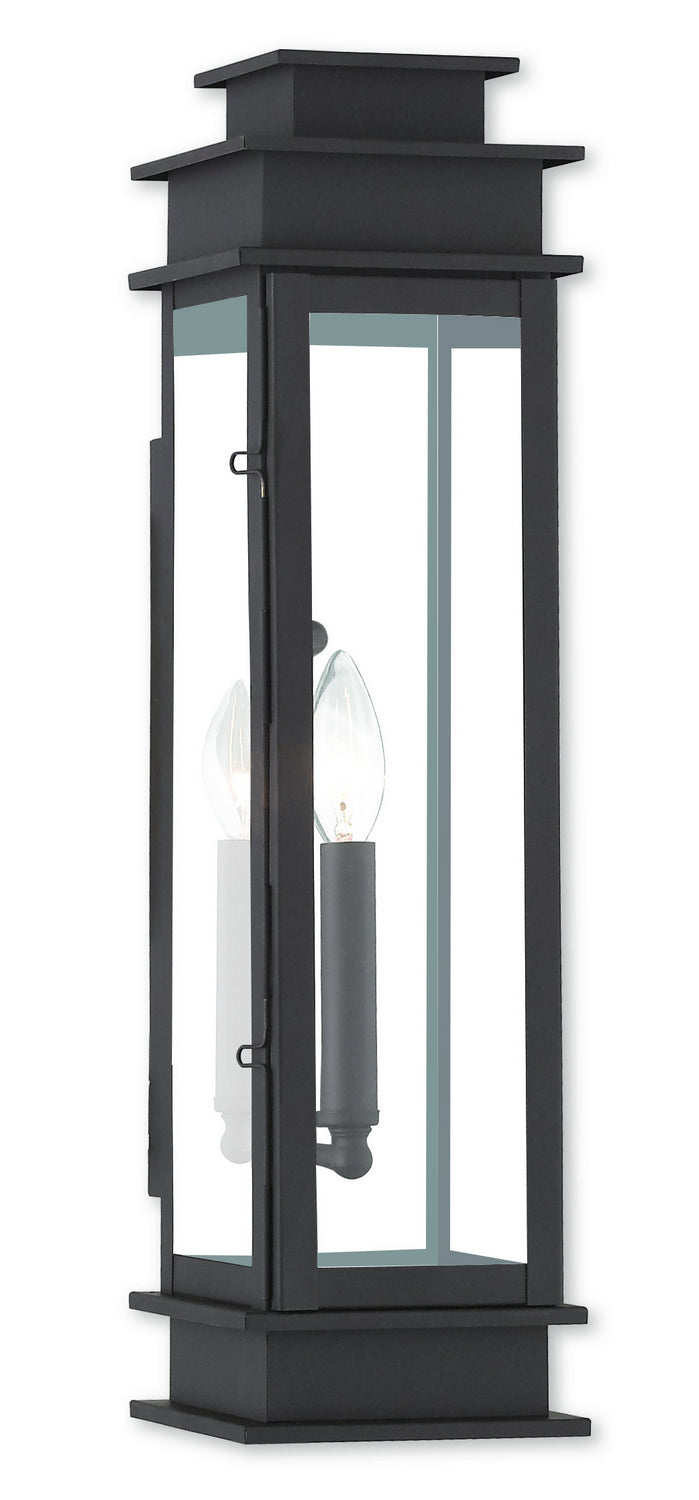 Livex Lighting 20207-07 One Light Outdoor Wall Lantern, Bronze w/ Polished Chrome Stainless Steel