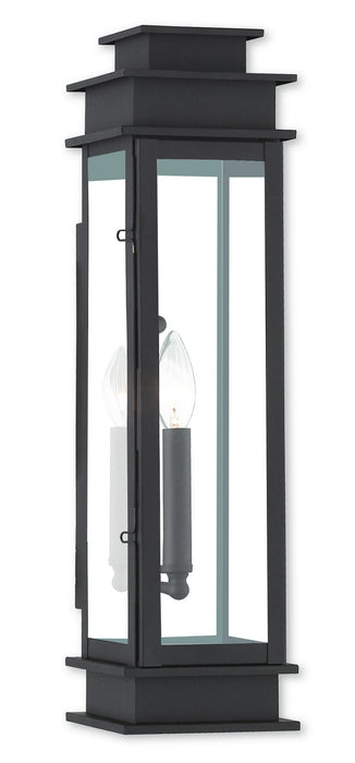 Livex Lighting 20207-07 One Light Outdoor Wall Lantern, Bronze w/ Polished Chrome Stainless Steel