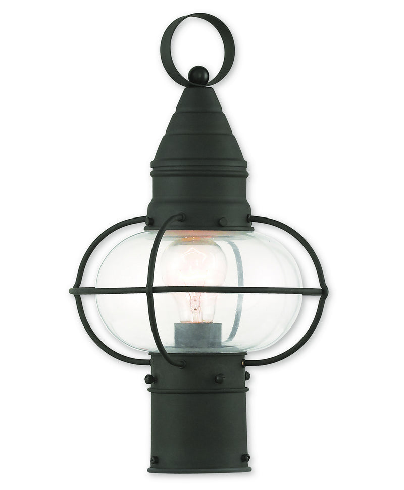 Livex Lighting 26902-04 One Light Outdoor Post-Top Lanterm, Black