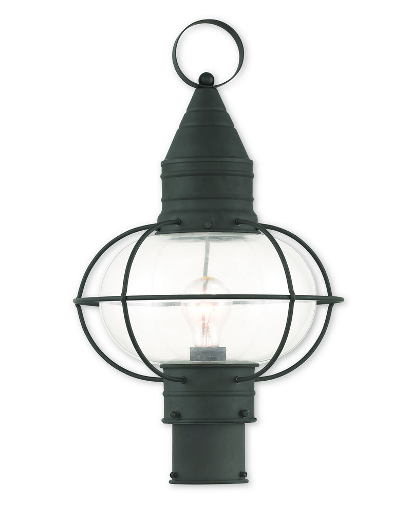 Livex Lighting 26905-04 One Light Outdoor Post-Top Lanterm, Black