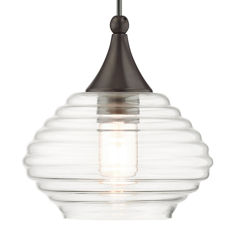 Livex Lighting 40610-92 One Light Mini Pendant, English Bronze