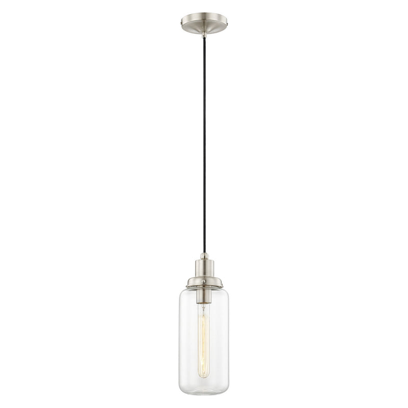 Livex Lighting 40614-91 One Light Mini Pendant, Brushed Nickel