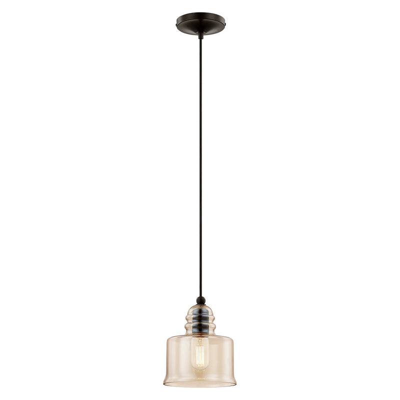 Livex Lighting 40630-92 One Light Mini Pendant, English Bronze
