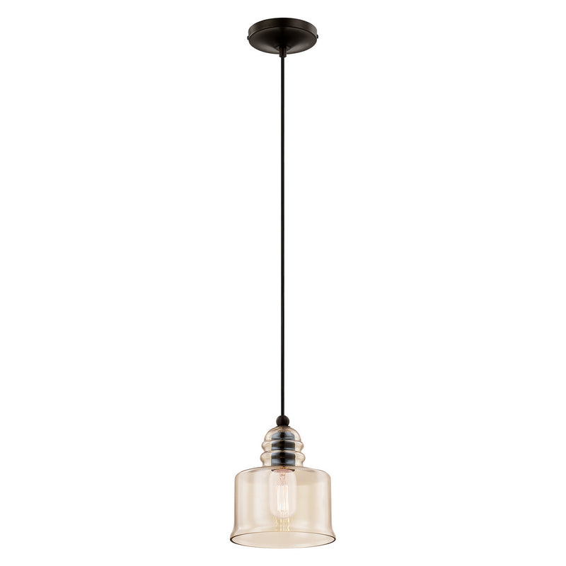 Livex Lighting 40630-92 One Light Mini Pendant, English Bronze