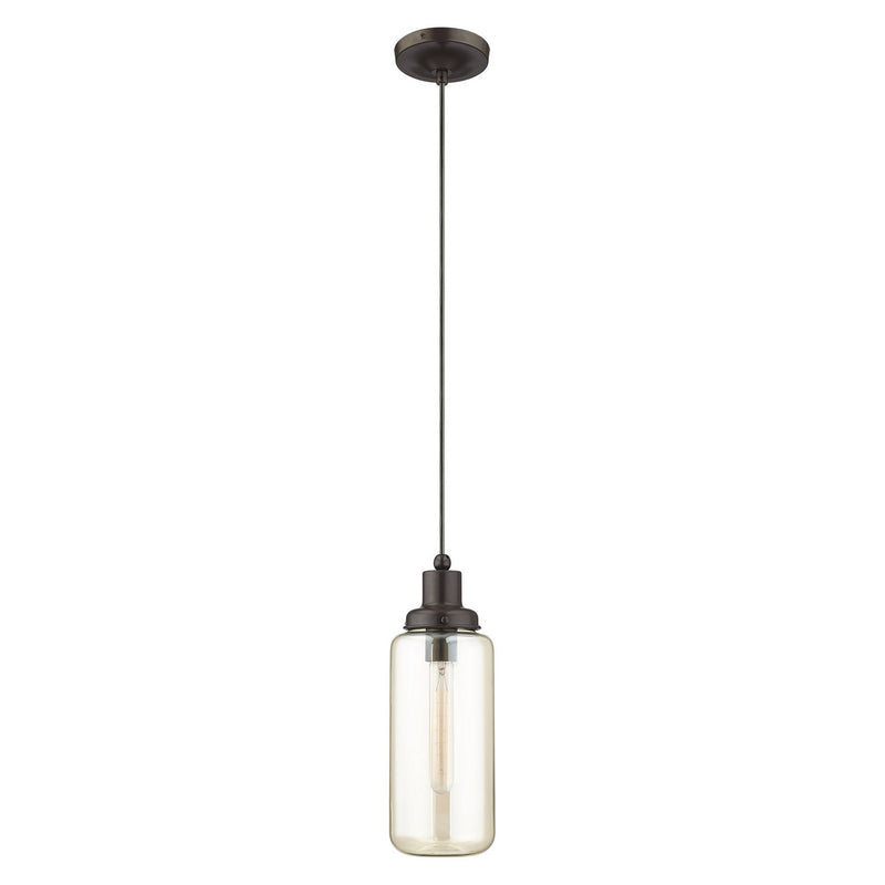 Livex Lighting 40634-92 One Light Mini Pendant, English Bronze
