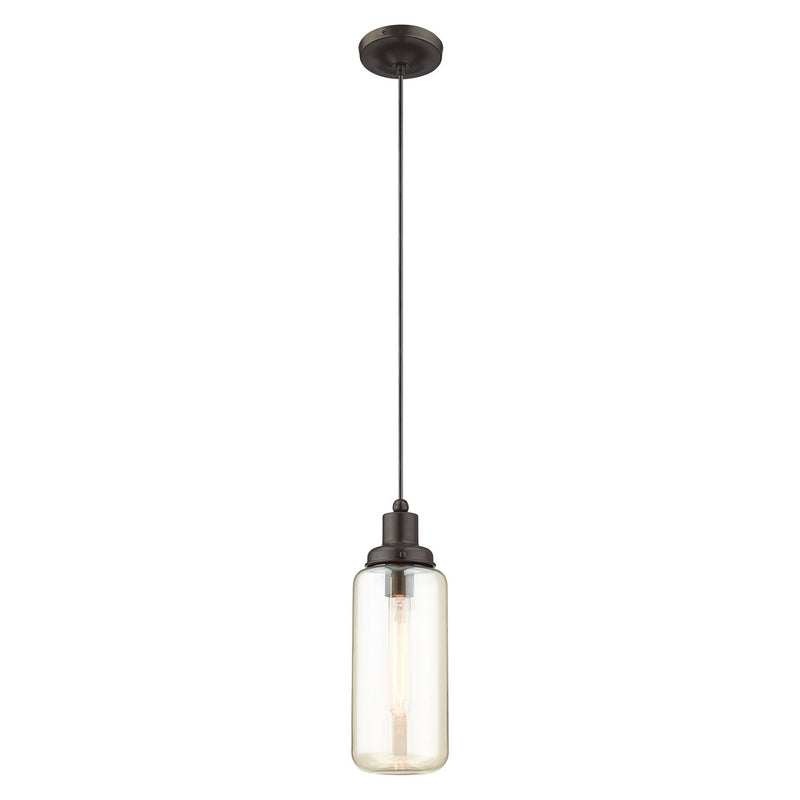 Livex Lighting 40634-92 One Light Mini Pendant, English Bronze