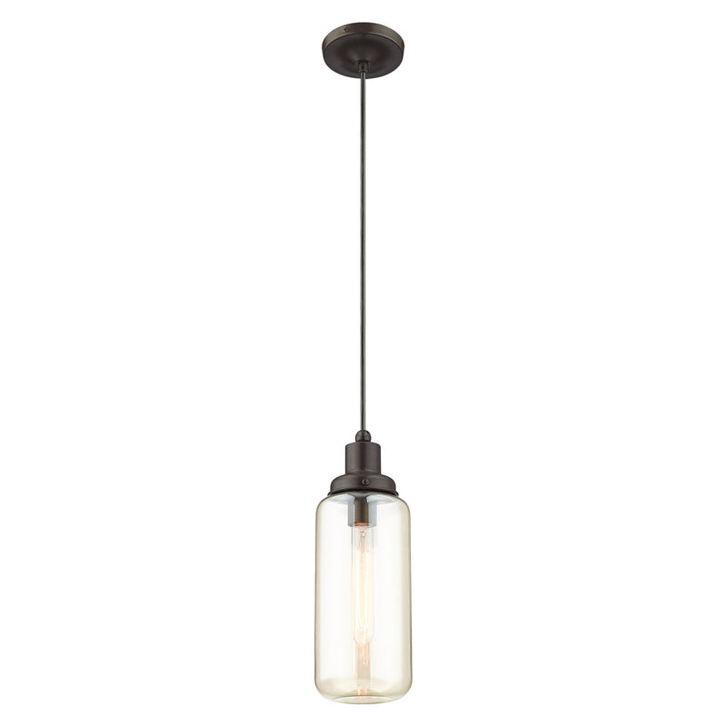 Livex Lighting 40634-92 One Light Mini Pendant, English Bronze